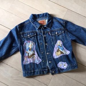 Denim jacket with Cinderella patches